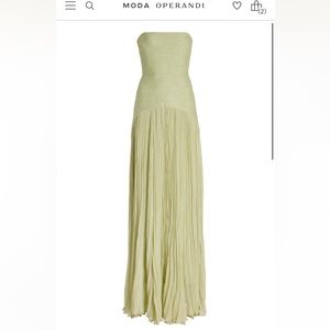 ISO Alexis Sunniva Plisse Strapless Gown!